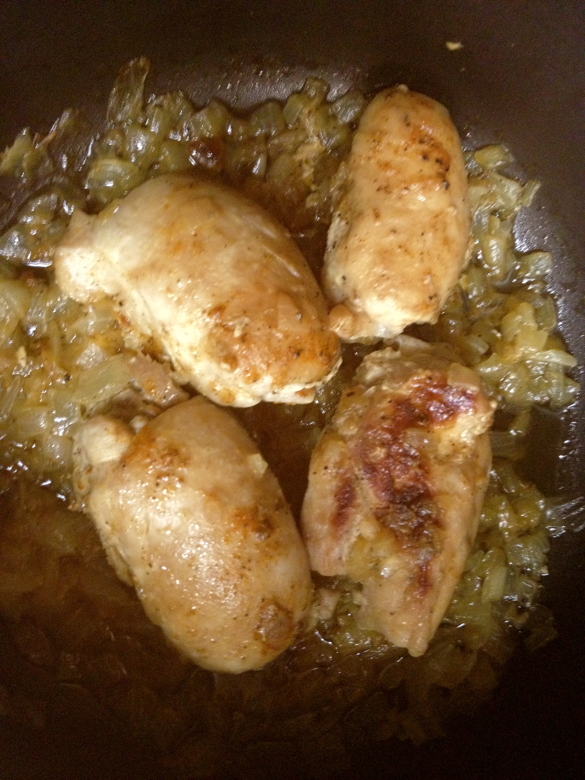 Iranian / Persian Herbed Celery Chicken with Crispy Potato-Crusted Rice