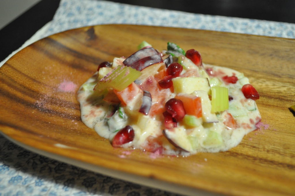 Celery, Apple and Cucumber Raita
