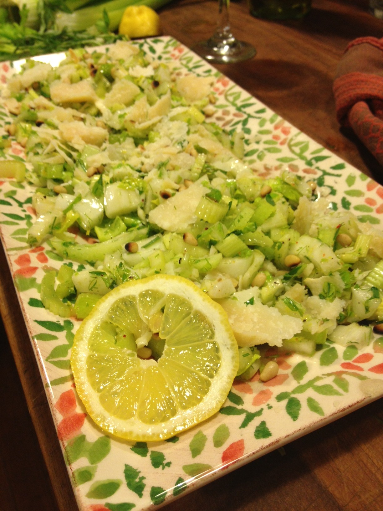 Date night celery and fennel salad