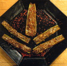 Not Yo' Mama's Celery Stix*: Szechuan Celery and Eggplant