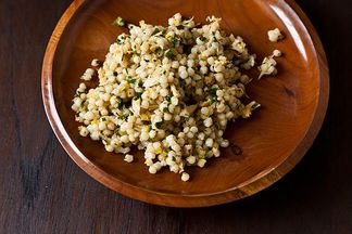 Herbed Tuna and Israeli Couscous Salad with Cumin, Coriander and Citrus