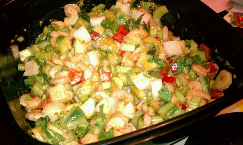 Zesty, Spicy Shrimp Salad with All Things Celery