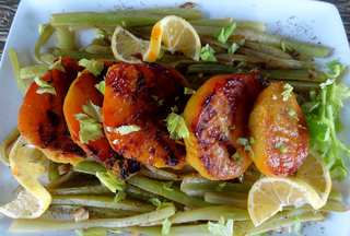 Sauvignon and Lemon Braised Celery with Roasted Golden Beets and White Balsamic 
