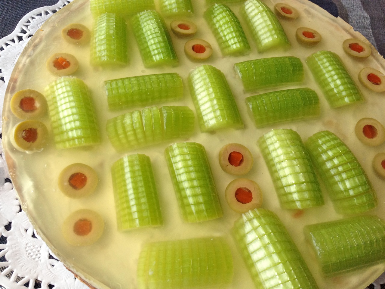 Celery Cheese Pie w/ Lemon Aspic on Thyme Crust Recipe on Food52