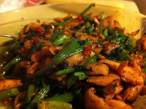 Spicy Taiwanese Chicken and Celery