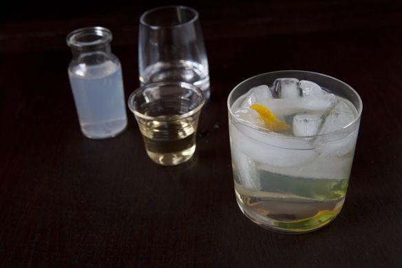 Lemon, Ginger, Basil Cooler