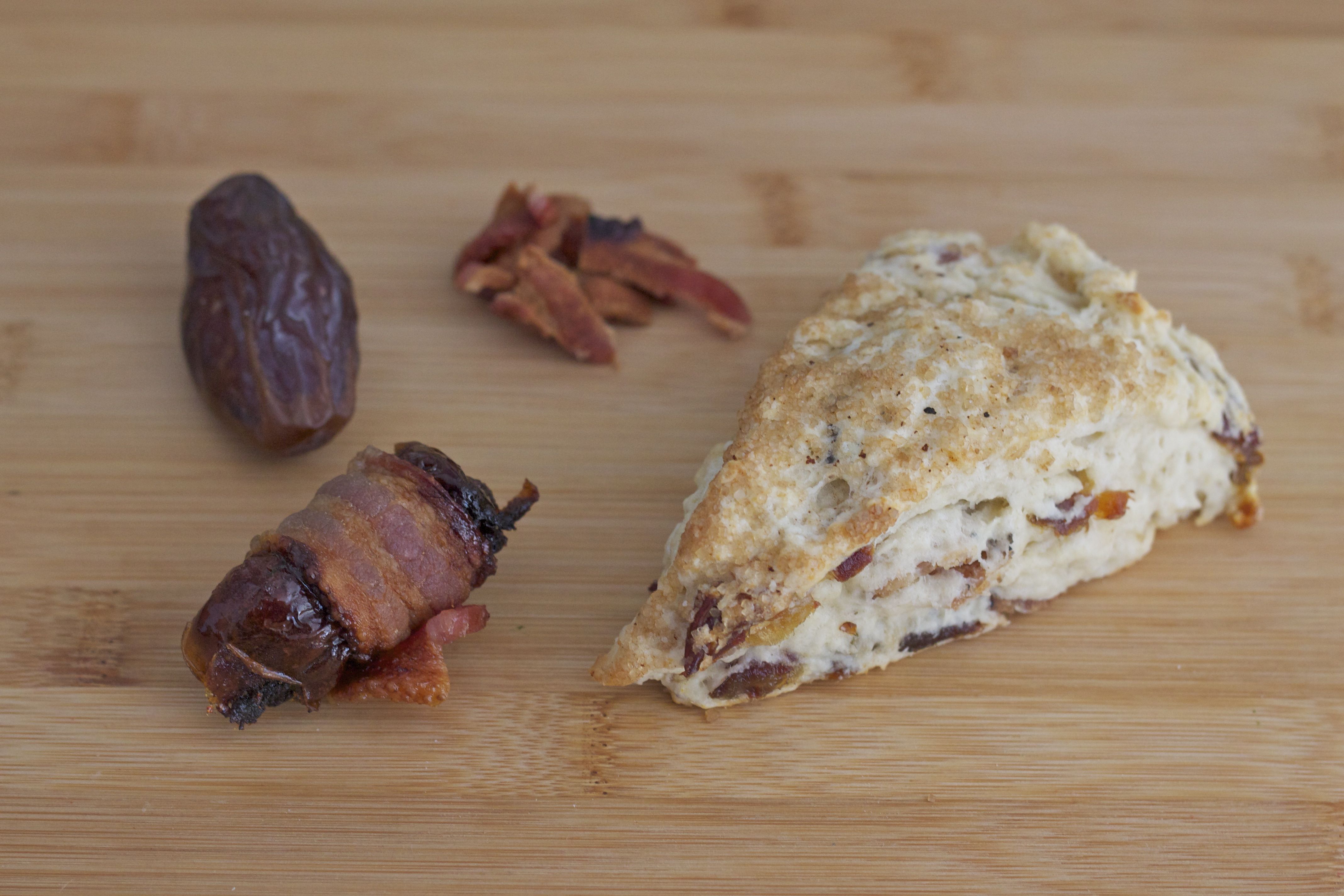 Bacon and Date Scones
