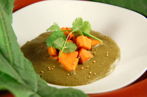 Wild Curly Dock Masala , Foraged Watercress & Wild Spicy Mustard Leaf Chutney