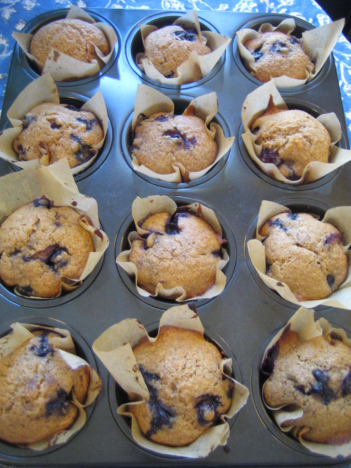 Blueberry and Flax Munchkin Muffins