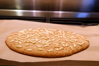 Pomegranate & Pine Nut Brown Sugar Shortbread