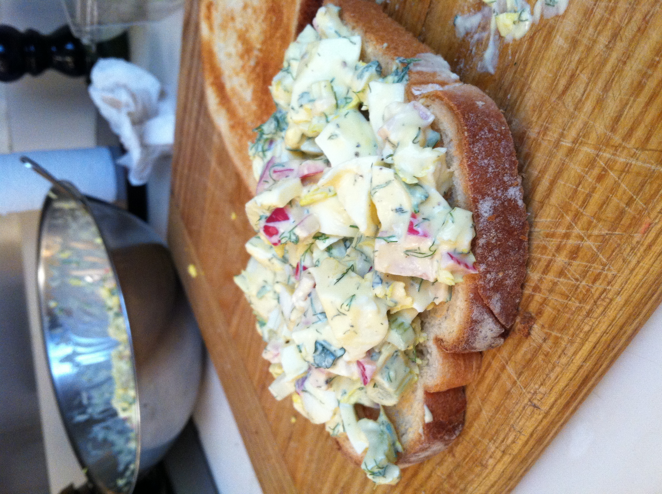 Sharp and tangy egg salad