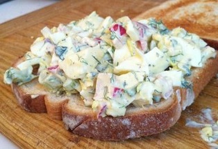 Sharp and tangy egg salad