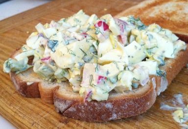 Sharp and tangy egg salad