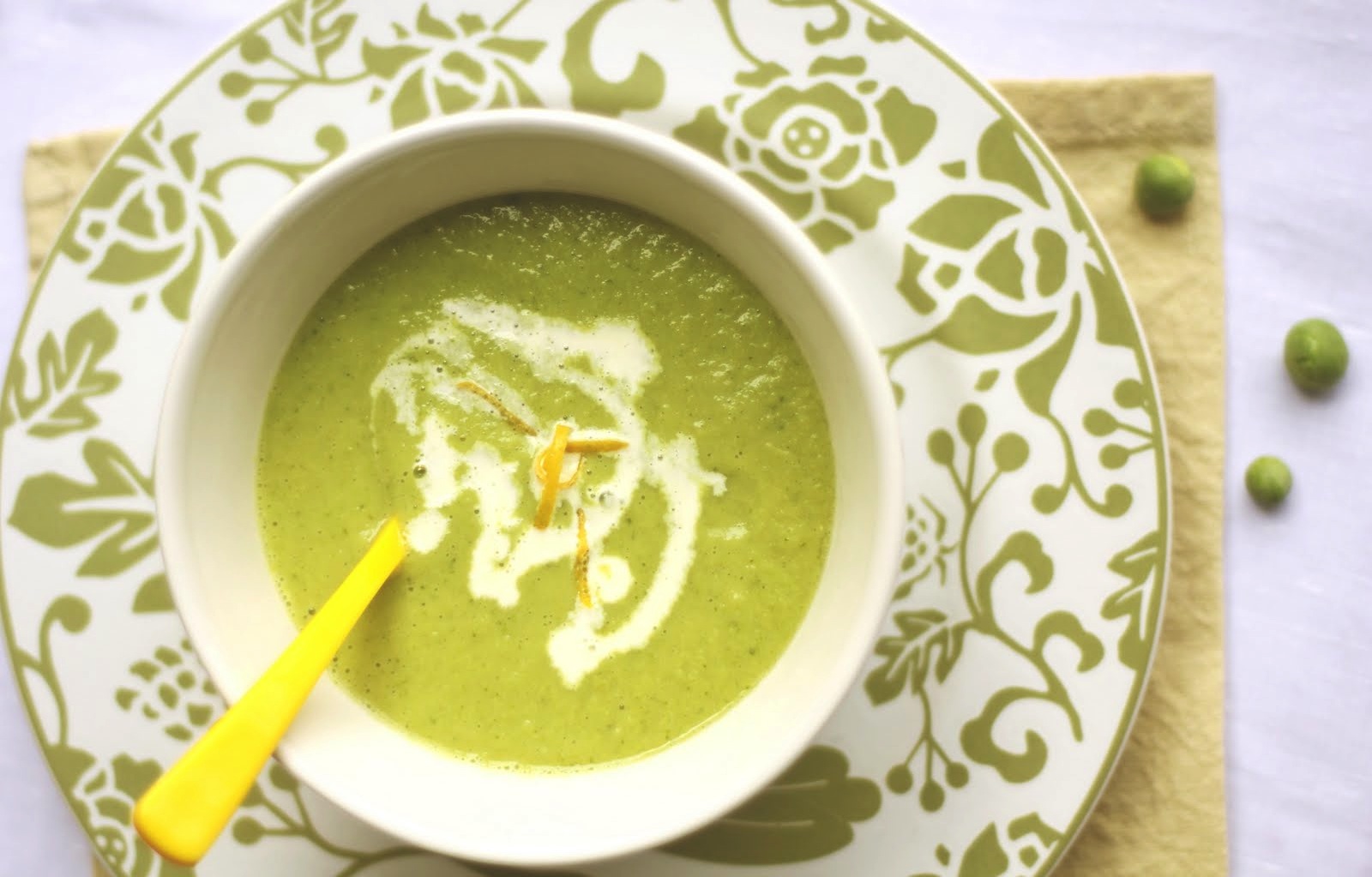 Fennel & Green Peas Soup
