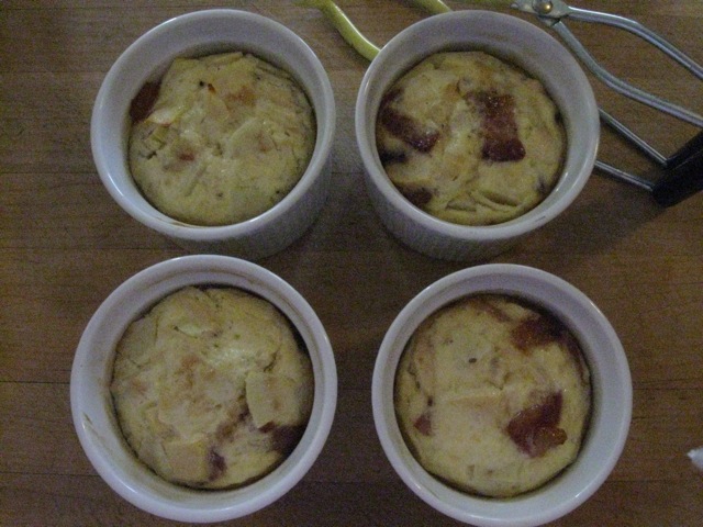 Maple-Glazed Bacon  & Apple Breakfast Custard