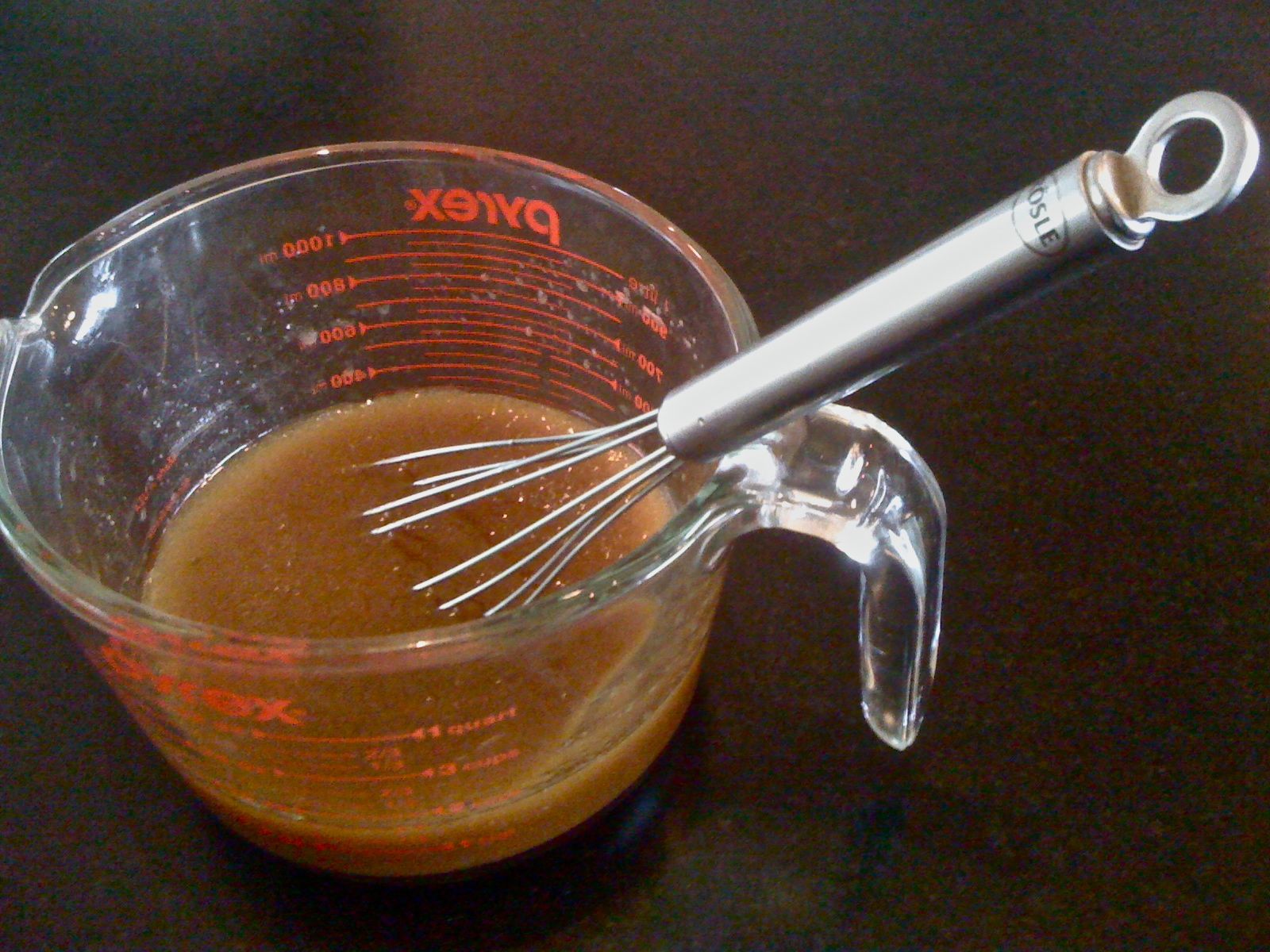 SWEET AND SOUR MAPLE & APPLE VINAIGRETTE