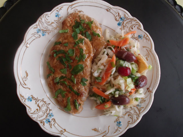 Veal Cutlets with Chili-Maple Sauce