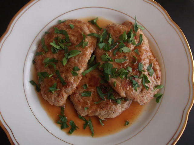 Veal Cutlets with Chili-Maple Sauce