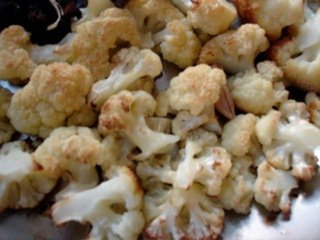 Spaghetti with Pan Roasted Cauliflower, Pine Nuts and Garlic