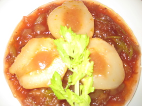 Roasted Celery, Pear-Apple Sweet Surprise