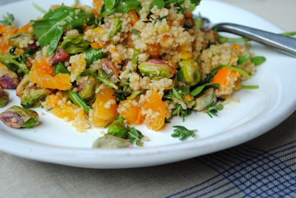 Pistachio, Apricot, & Arugula Couscous