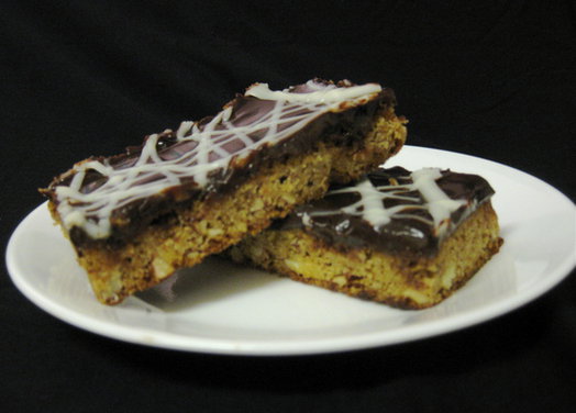 Gluten Free White Mocha Almond Fudge Bars