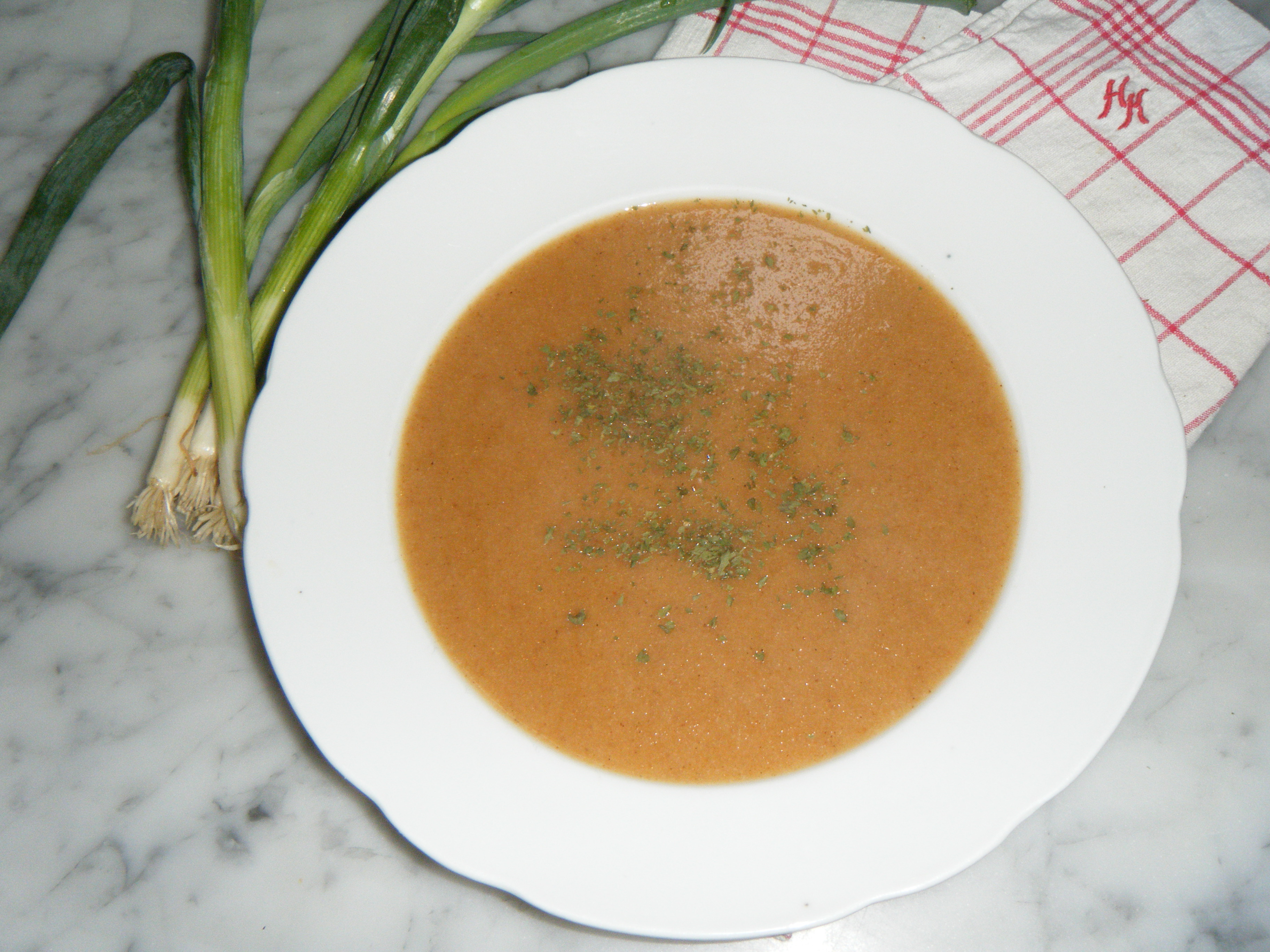 Roasted semolina soup
