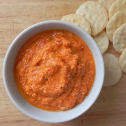 Roasted Red Pepper and Cashew Dip