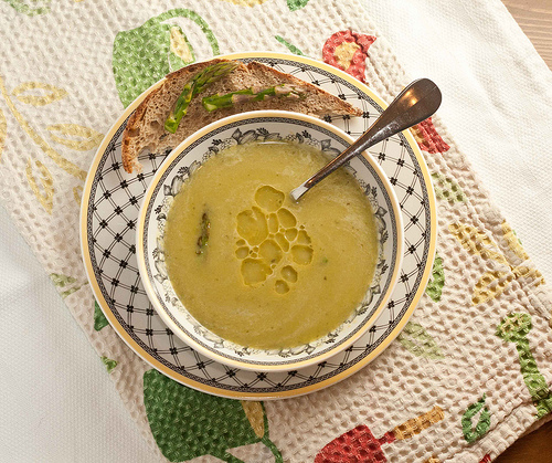 Seared Asparagus Soup with Chervil