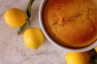 Lemon Cardamom Soufflé