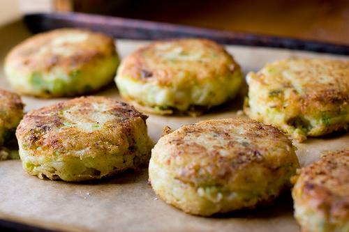 Asparagus Onion Cakes
