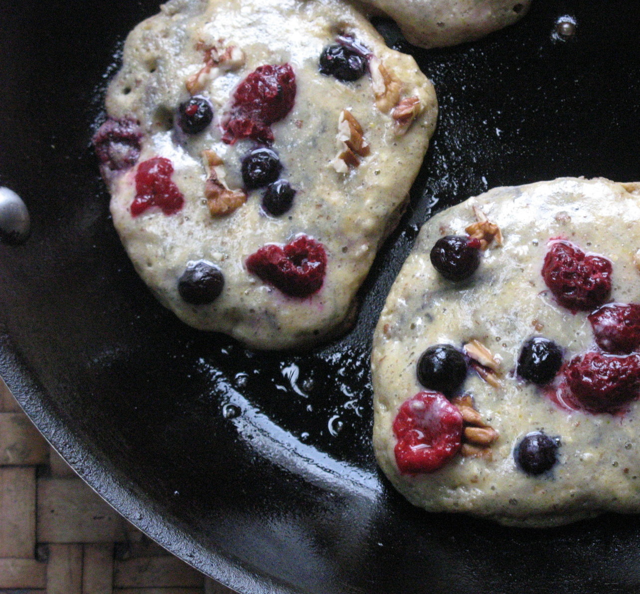 Chewy Multigrain Multiberry Brekkie Cakes:A Real Mouthful!