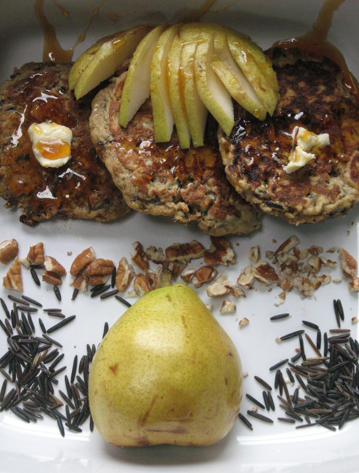 Pear and Wild Rice Pancakes with Whipped Maple Butter Recipe on Food52