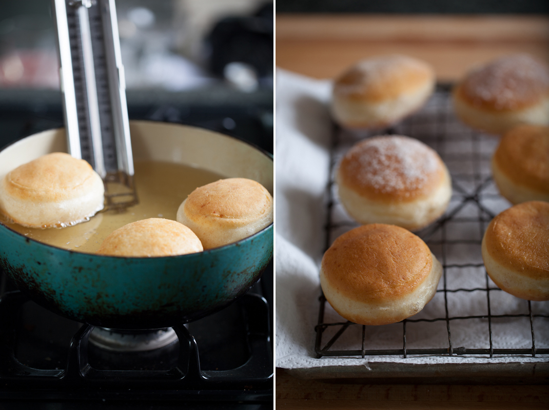 Maple Meringue Filled Doughnuts