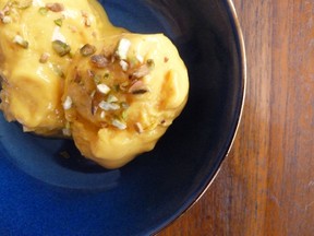 Sweet Dosas with Frozen Mango-Cardamom Lassi