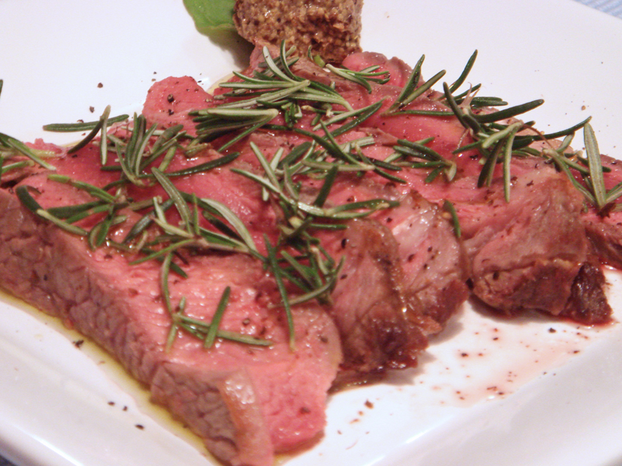 Tuscan Grilled Steak with Rosemary Tagliata Toscana Al Rosmarino