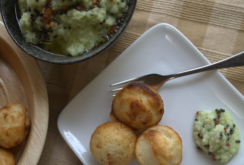 Coconut chutney with Mango