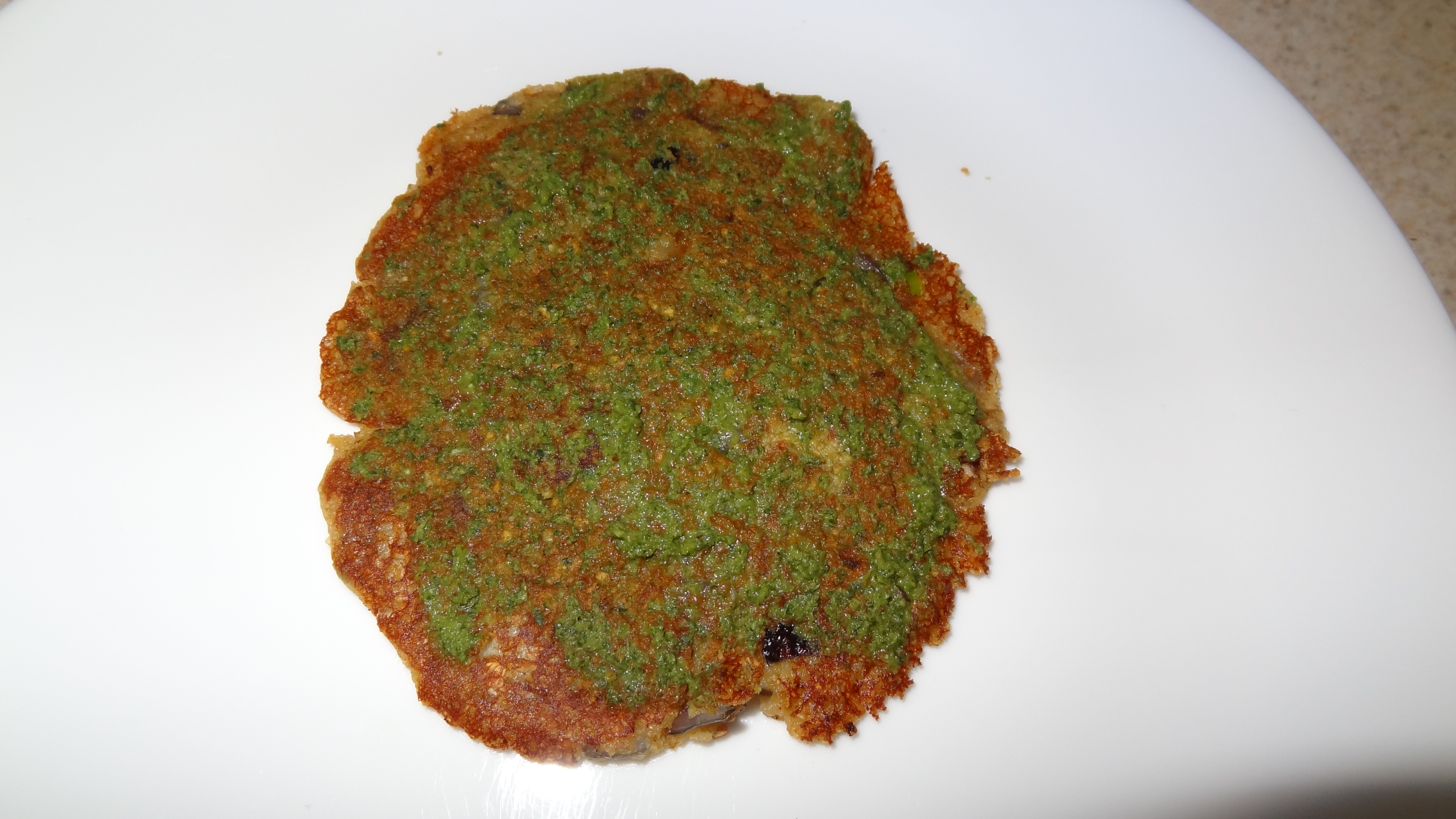Ginger Oat Pancakes Stuffed with Veggies