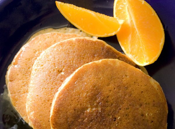 Citrus panCakes with Buttered Honey