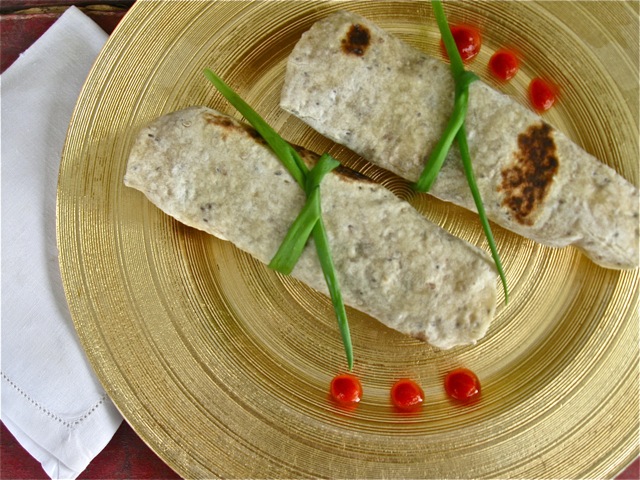 Asian Pancakes with Scrambled Eggs