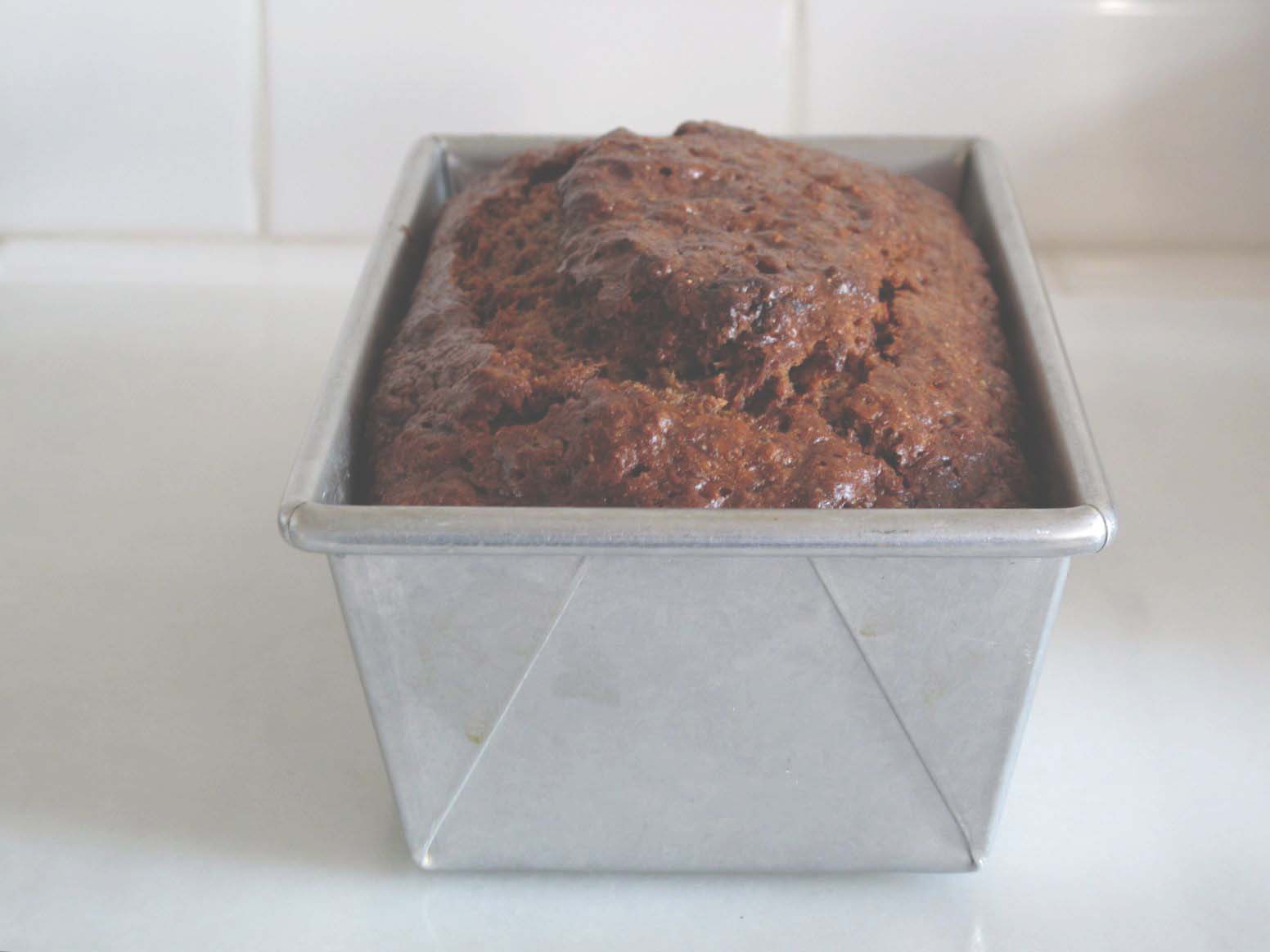 banana bread with coffee + coconut oil