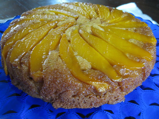 Buttermilk Mango Upside Down Cake