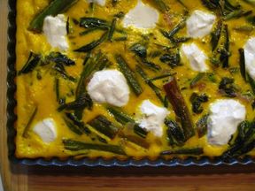 Wild Pokeweed and Field Garlic Rustic Tart