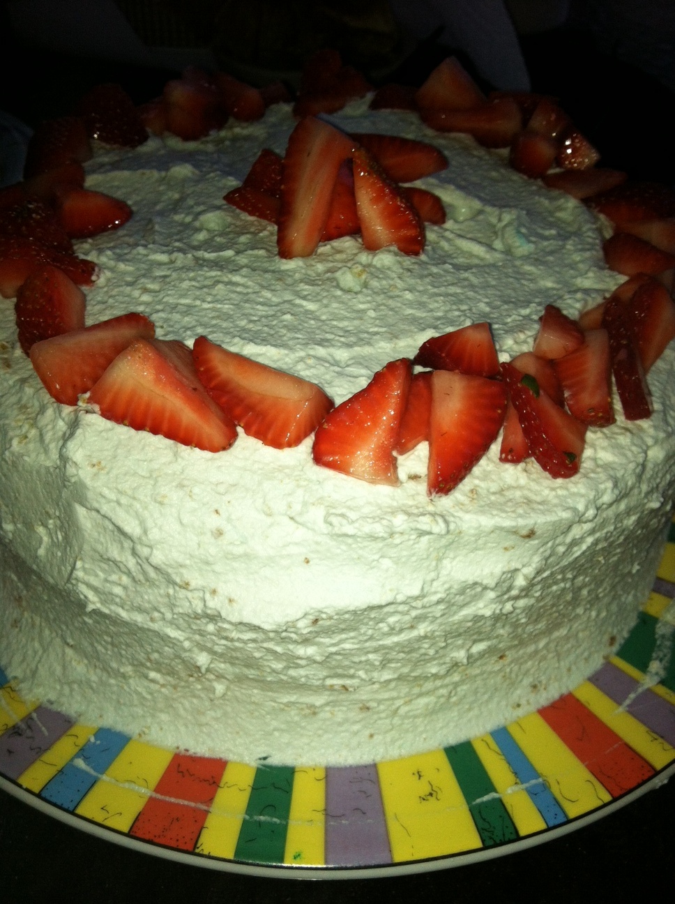 Lemon Poppy Seed Strawberry Cake with Lavender Whipped Cream