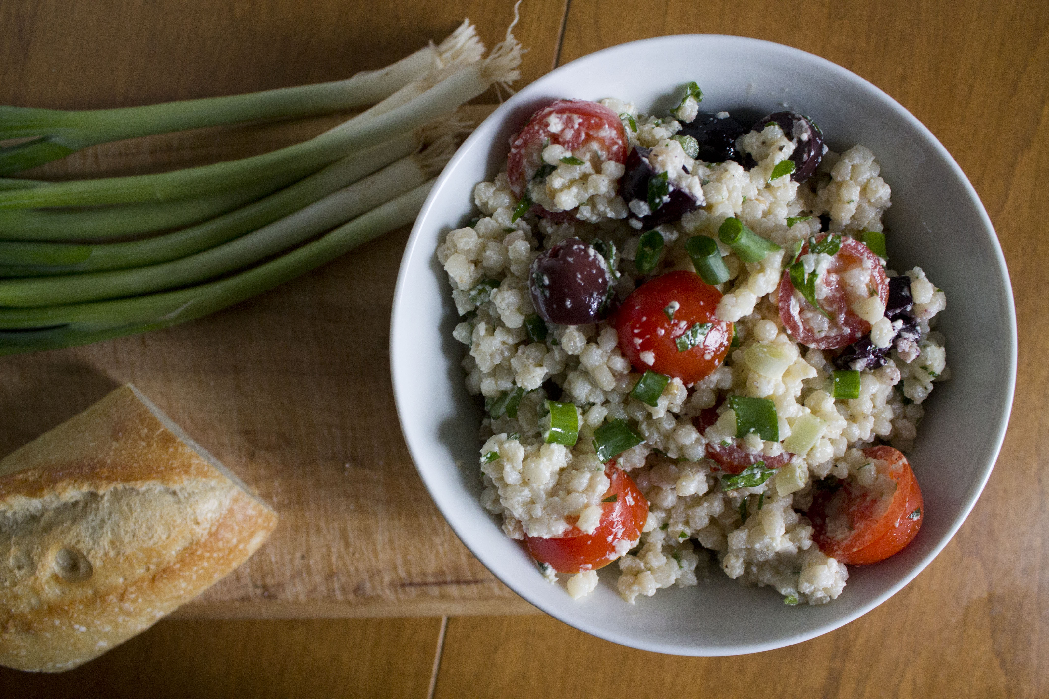 Garden Herb Couscous Salad with Green Onions