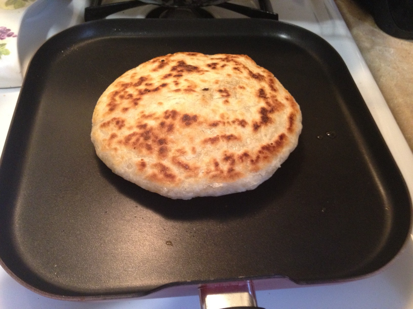 Scallion and Potato stuffed Bread - Alu Parantha
