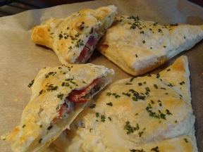 Everything (Plus Chives) Baked Potato Puff Pastries