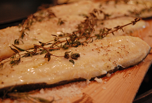 Maple-Planked Brook Trout