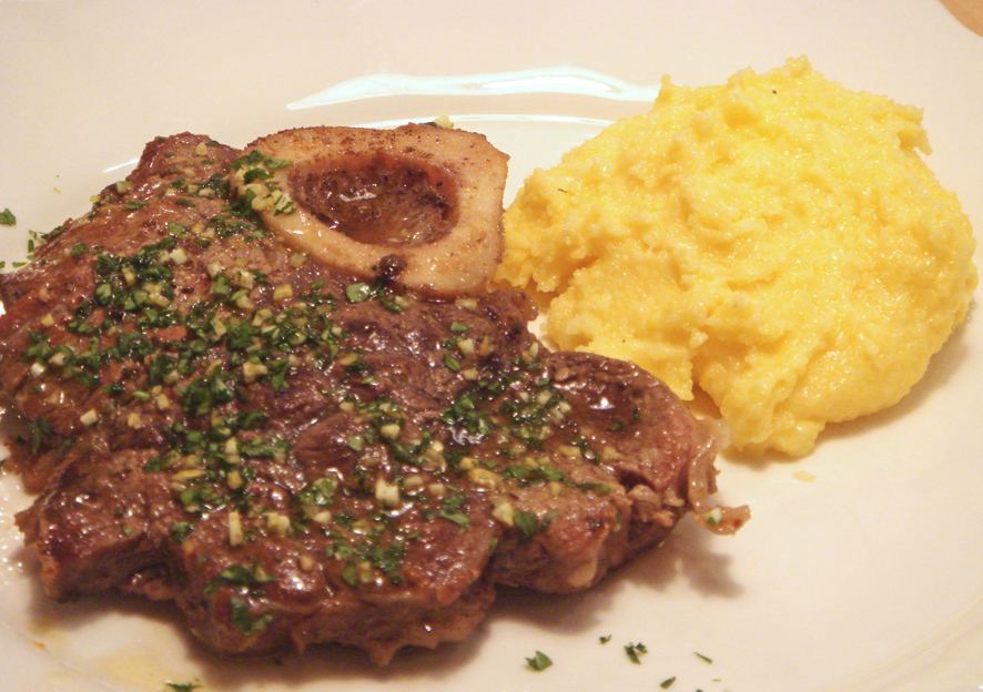 Same Time, Same Place Ossobuco and Saffron Polenta