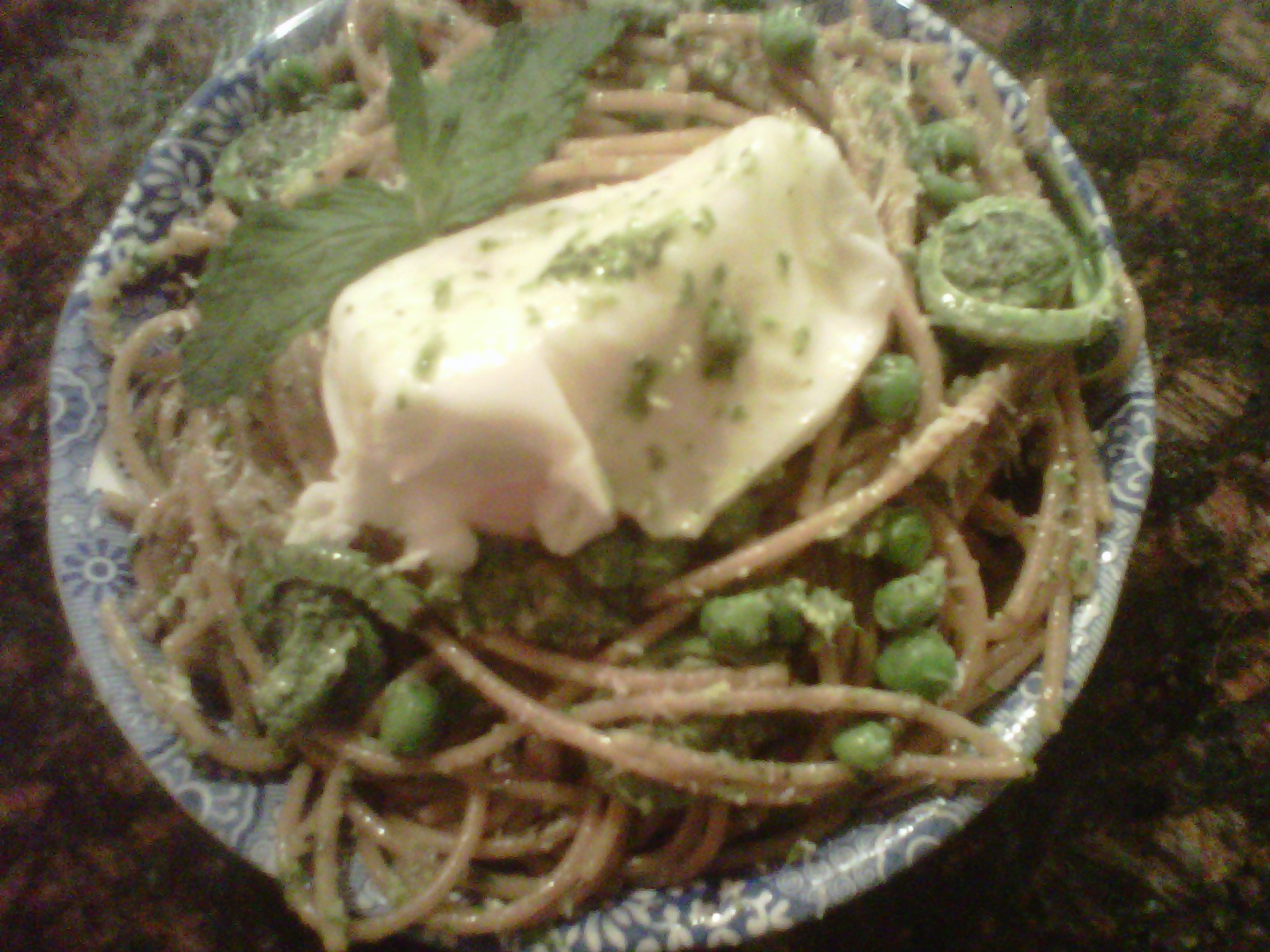 Ramp and Watercress Pesto with Spring Has Sprung Pasta, part deux